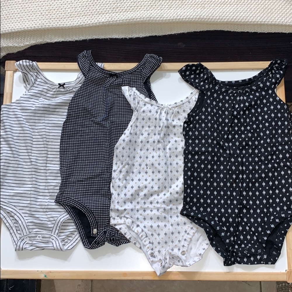 5 pack carters baby girl onesie